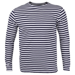 Тельняшка с длинным рукавом (темно-синяя) №TBL-54-56