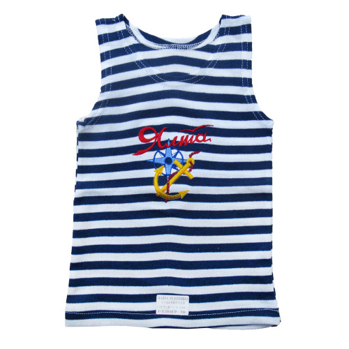 Майка-тельняшка (темно-синяя) "Ялта" №TM30-4