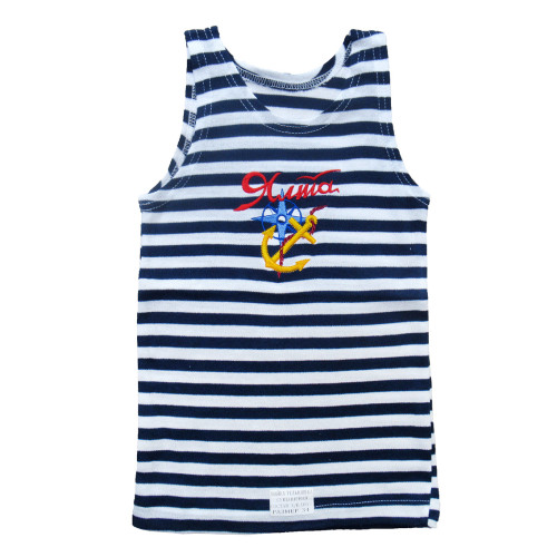 Майка-тельняшка (темно-синяя) "Ялта" №TM34-4