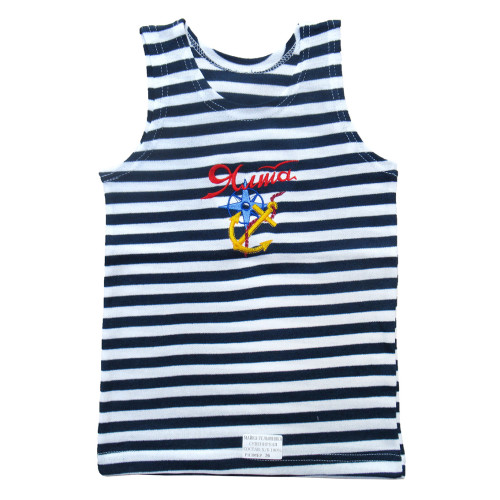 Майка-тельняшка (темно-синяя) "Ялта" №TM36-4