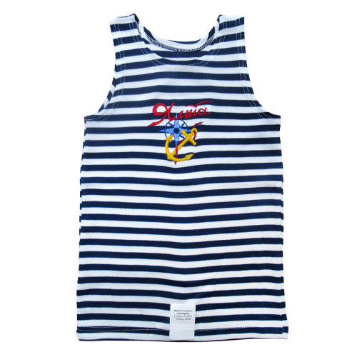 Майка-тельняшка (темно-синяя) "Ялта" №TM38-40-4