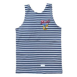 Майка-тельняшка (темно-синяя) "Ялта" №TM54-56-4