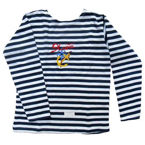 Тельняшка с длинным рукавом (темно-синяя) "Ялта" №TR38-40-4