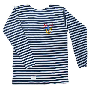 Тельняшка с длинным рукавом (темно-синяя) "Ялта" №TR54-56-4