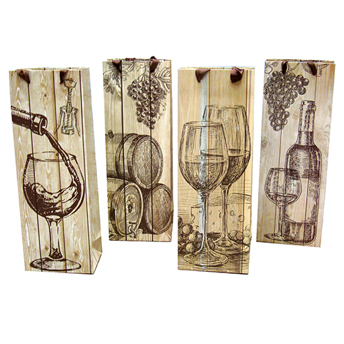 Пакет подарочный для бутылки "Дерево" №10362-2