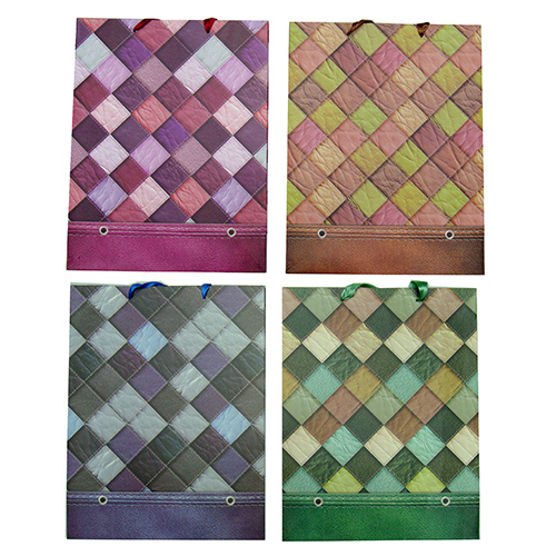 Пакет подарочный "Цветная клетка" №10362-22