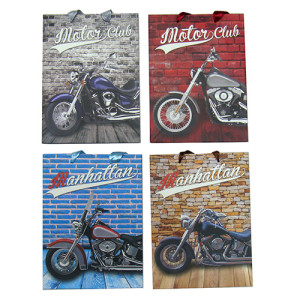 Пакет подарочный "Мужской Мотоциклы" №10362-24