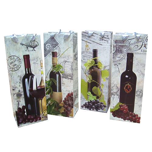 Пакет подарочный для бутылки "Виноград" №10362-3