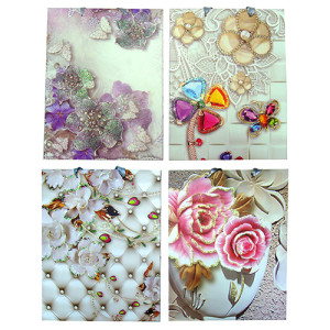 Пакет подарочный "Цветы" №10362-38