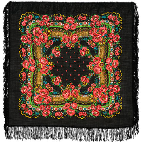 Платок "Маков цвет" №89-3(155-18)