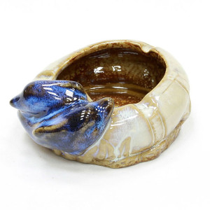 Пепельница керамическая "Дельфины" №1051A