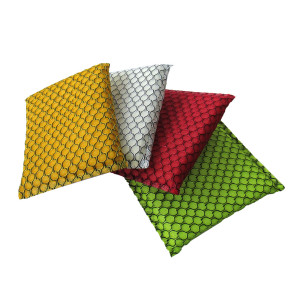 Губка-скраббер для мытья посуды комплект 4 шт №3251DP