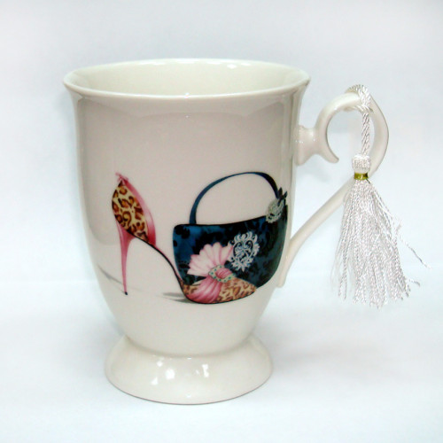 Чашка фарфоровая "Туфель-сумка" №K3088-52