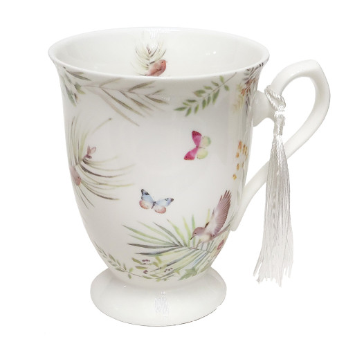 Чашка из фарфора Бабочки 300 мл №K3088-7009