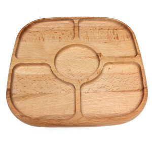 Менажница из дерева квадратная №MKV25-1