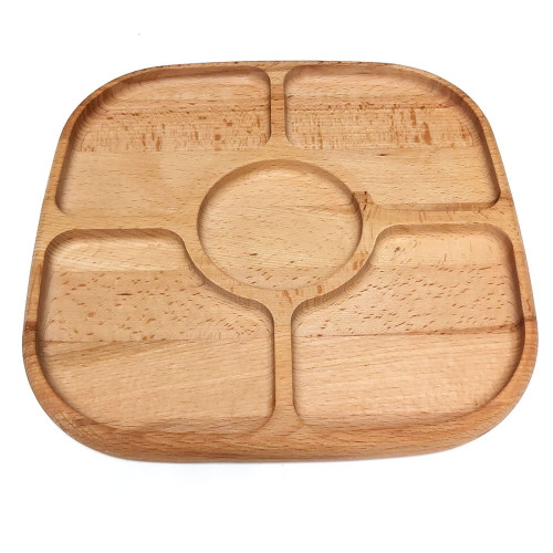 Менажница из дерева квадратная №MKV25-1