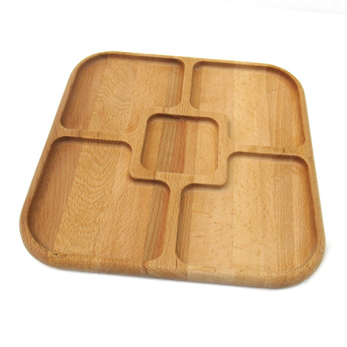 Менажница из дерева квадратная №MKV29-2