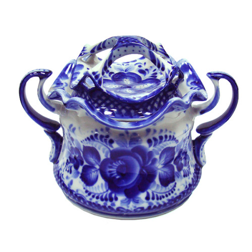 Сахарница "Утро" Гжель №03-4A