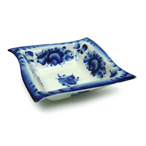 №047EZ Посуда Гжель. Салатник "Волна" мал.