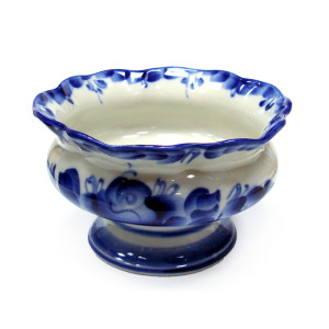 Ваза для варенья "Идилия" Гжель №080EZ 