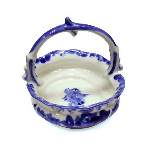 Конфетница "Идилия" Гжель №084-1EZ 