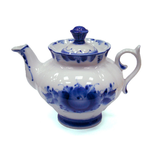 Чайник "Орхидея" Гжель№118EZ 