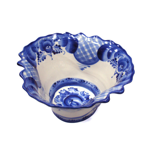 Салатник "Клевер" Гжель большой №043STS 