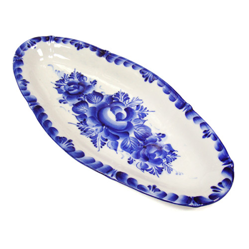 Лоток-селедочница Гжель №089STS 