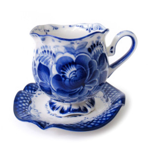 Кофейная пара Гжель №06-1A