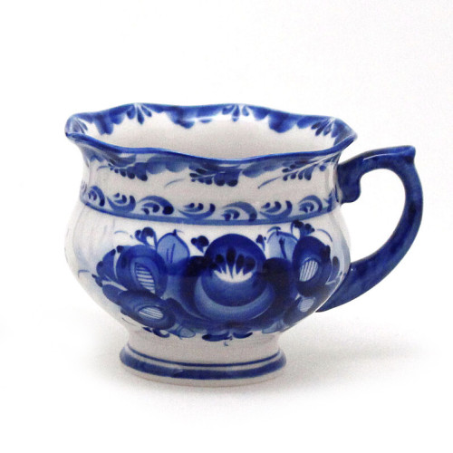 Чашка "Рождество" широкая Гжель №STS065