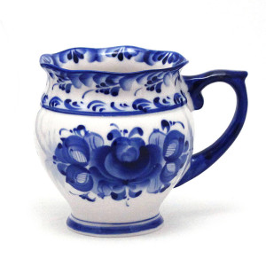 Чашка "Рождество" малая Гжель №STS066