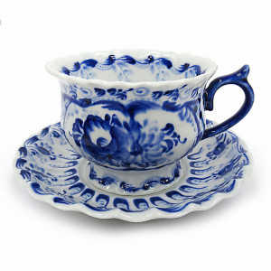 Чайная пара "Лето" Гжель №T012