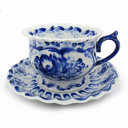 Чайная пара "Лето" Гжель №T012