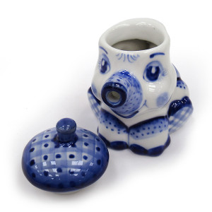 Чайник сувенирный Гжель "Слон" №T042