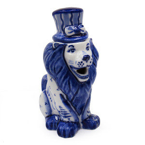 Чайник сувенирный Гжель "Лев" №T048