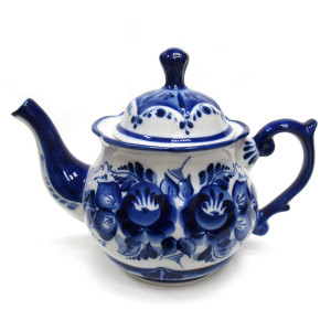 Чайник "Родной" Гжель малый №STS0106