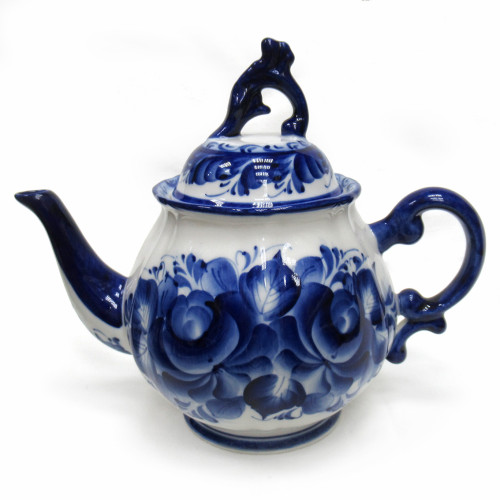 Чайник "Тюльпан" Гжель малый №STS072