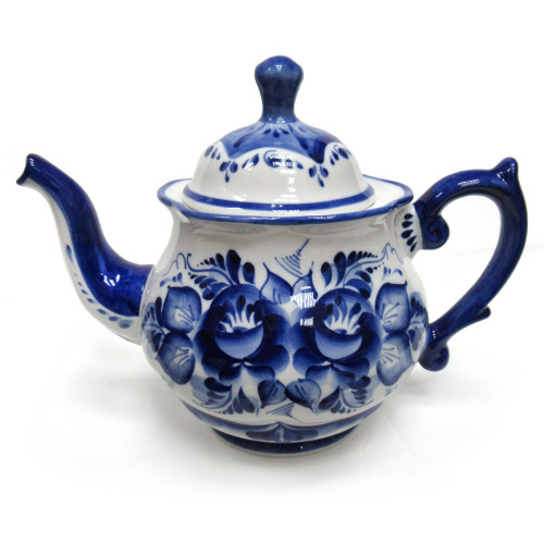 Чайник "Родной" Гжель большой №STS073