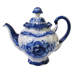 Чайник "Семейный" Гжель №08-6A