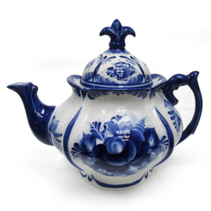 Чайник "Роза" Гжель №STS214