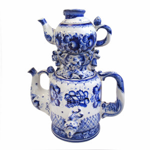 Набор чайников "Кадриль" Гжель №CHP038-39