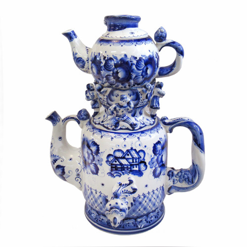 Набор чайников "Кадриль" Гжель №CHP038-39