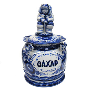 Емкость для сахара Гжель №CHP003