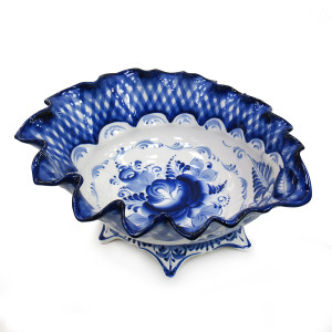 Ваза для фруктов "Осень" Гжель №STS104