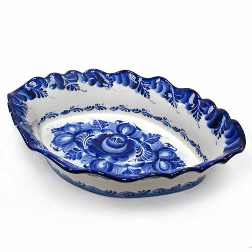 Лоток "Заливное" Гжель средний №STS087 