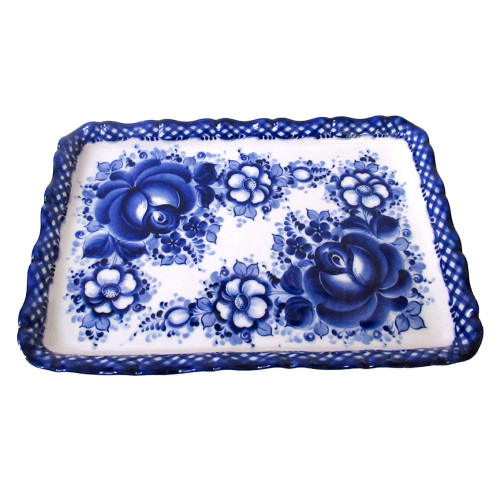 Лоток Гжель №14-1A
