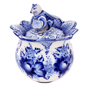Медовница "Бутон" Гжель №ЧП023