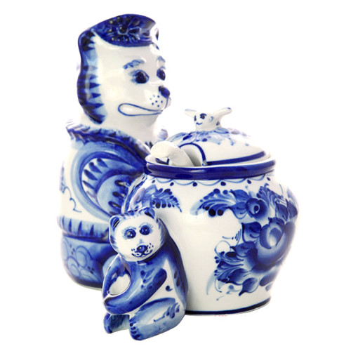 Медовница "Два медведя" Гжель №STS034 