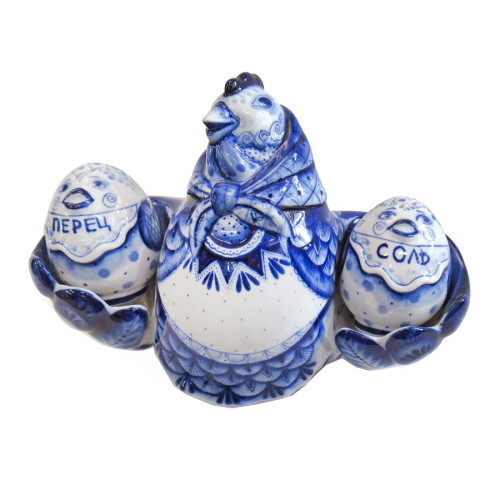 Набор для специй Гжель "Несушка" №CHN006