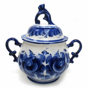 Сахарница "Тюльпан" Гжель №STS020